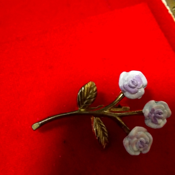 Vintage rose gold brooch/stem pin - Picture 4 of 5